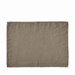 200 LINTEX Set de table en lin lavé - Brun Cha Iro