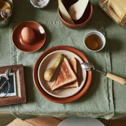200 LINTEX Set de table en lin lavé - Vert Komorebi