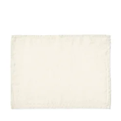 200 LINTEX Set de table en lin lavé - Blanc Gres