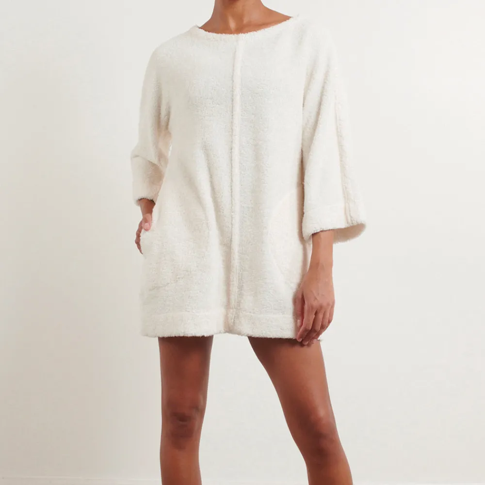 Women Simone Fan - Robe The Mini Dress - Ecru