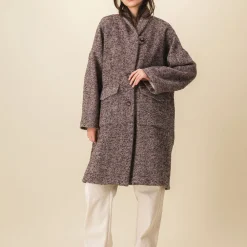 Women SIX SŒURS SIXSOEURS - Manteau Albertine - Marron