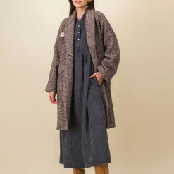 Women SIX SŒURS SIXSOEURS - Manteau Albertine - Marron