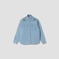 Women Stan Ray - Chemise - Western - Stonewash