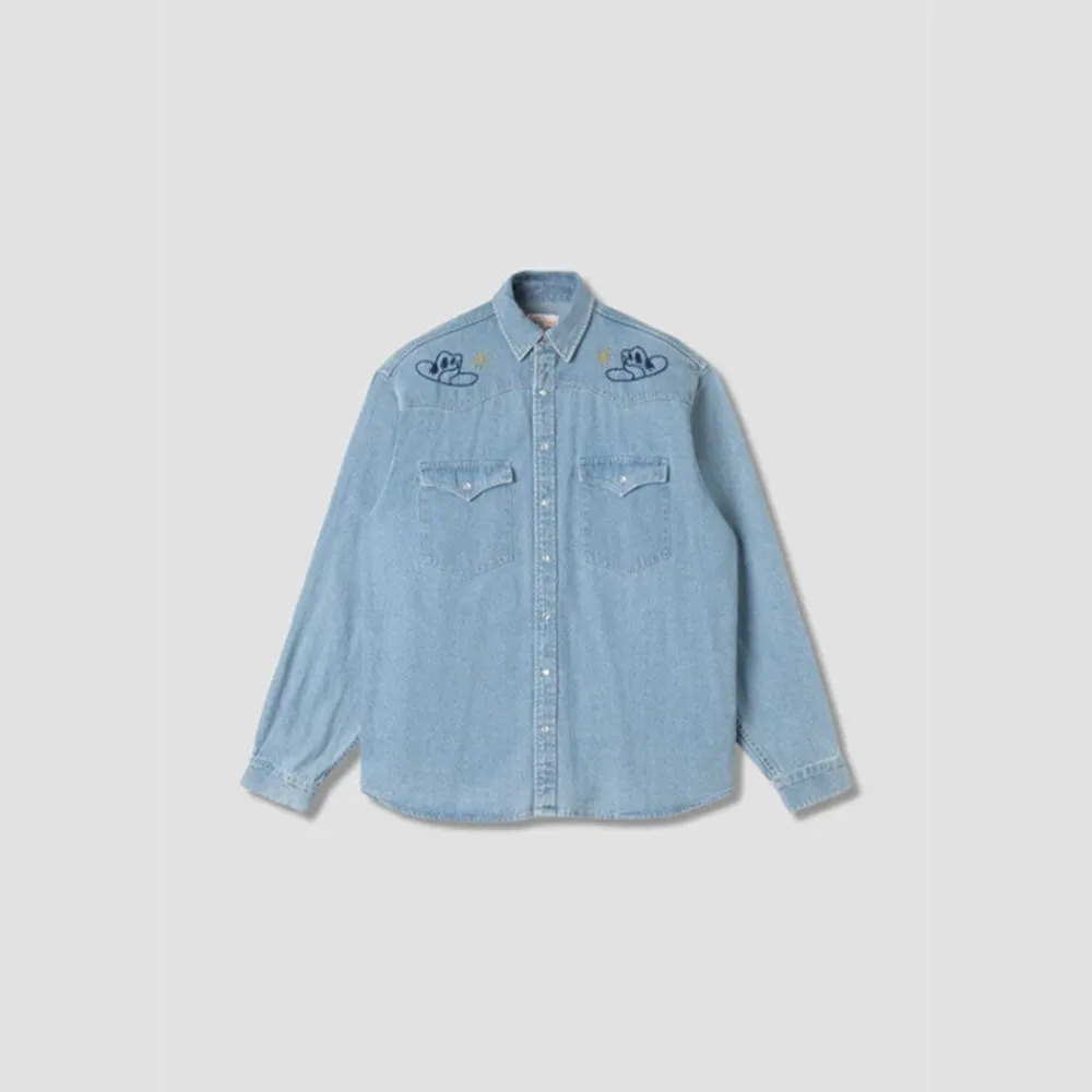 Women Stan Ray - Chemise - Western - Stonewash