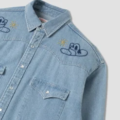 Women Stan Ray - Chemise - Western - Stonewash