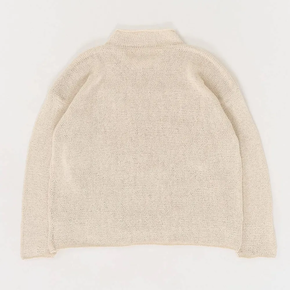 Story MFG - Maille Twinsun Rollneck - Ecru