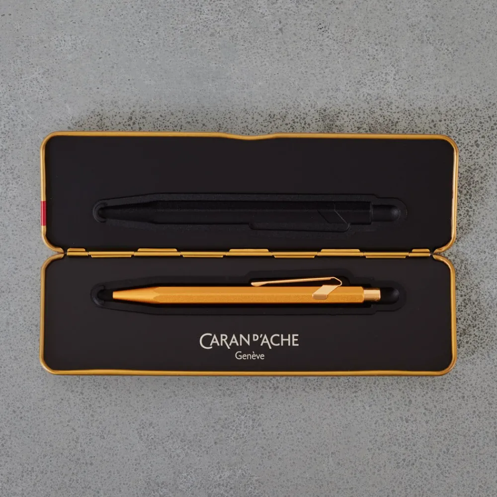 252 CARAN D ACHE Stylo bille 849 COLORMAT-X - Gold - Caran d'Ache