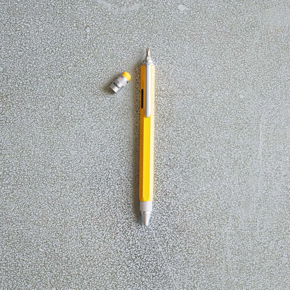 1233 TROIKA Stylo bille multitâche - Jaune
