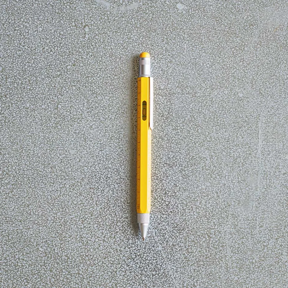 1233 TROIKA Stylo bille multitâche - Jaune