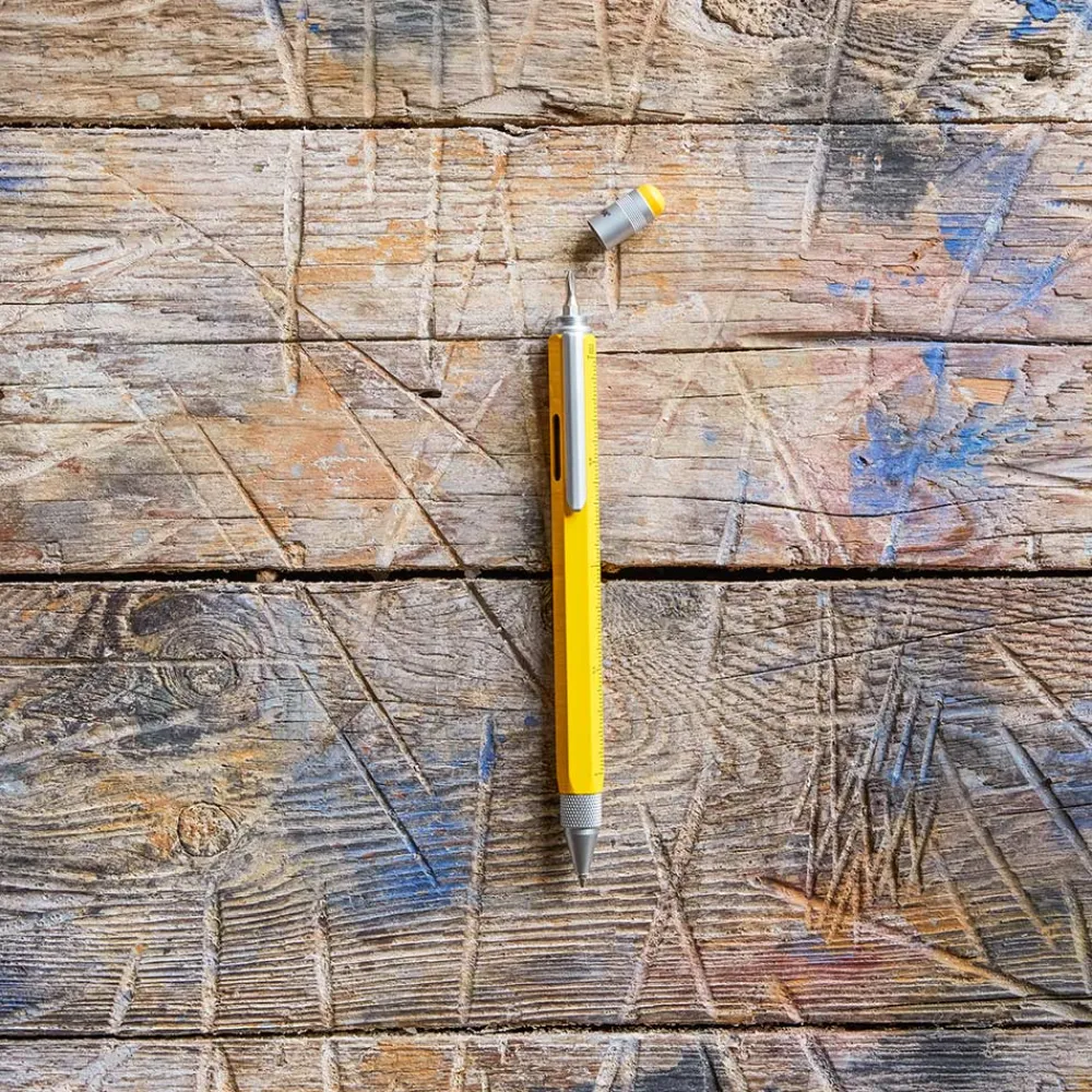 1233 TROIKA Stylo bille multitâche - Jaune