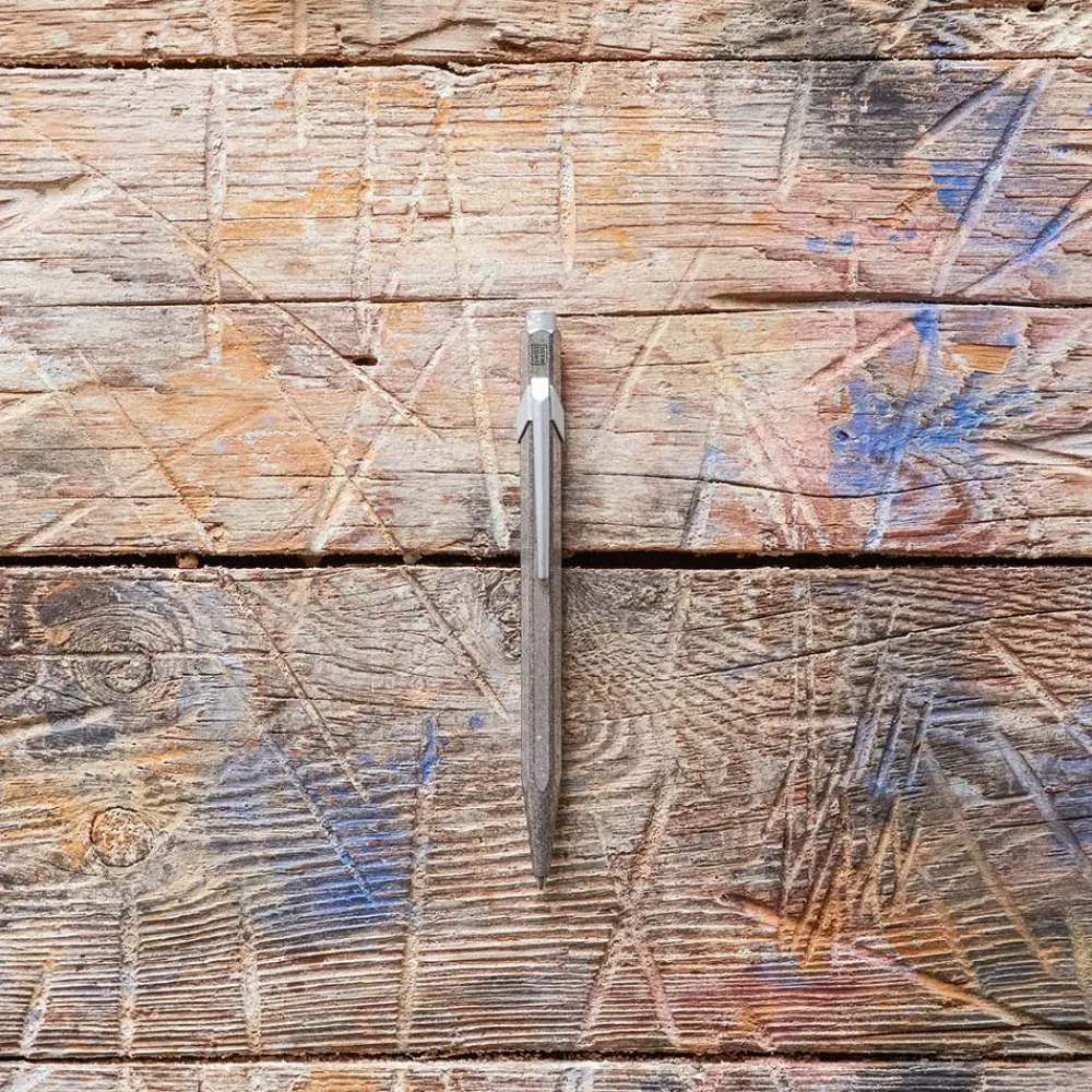252 CARAN D ACHE Stylo bille Original avec étui argenté - Caran d'Ache