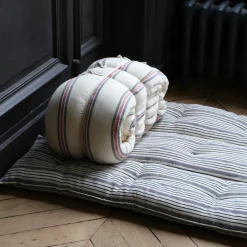 625 TENSIRA Sur-matelas - Rayé Bleu