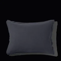 2100 GAZEX Taie d'oreiller en gaze de coton - Gris Fusain
