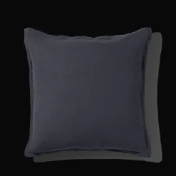 2100 GAZEX Taie d'oreiller en gaze de coton - Gris Fusain