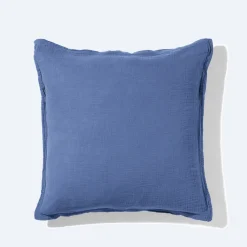 2100 GAZEX Taie d'oreiller en gaze de coton - Bleu Pompidou