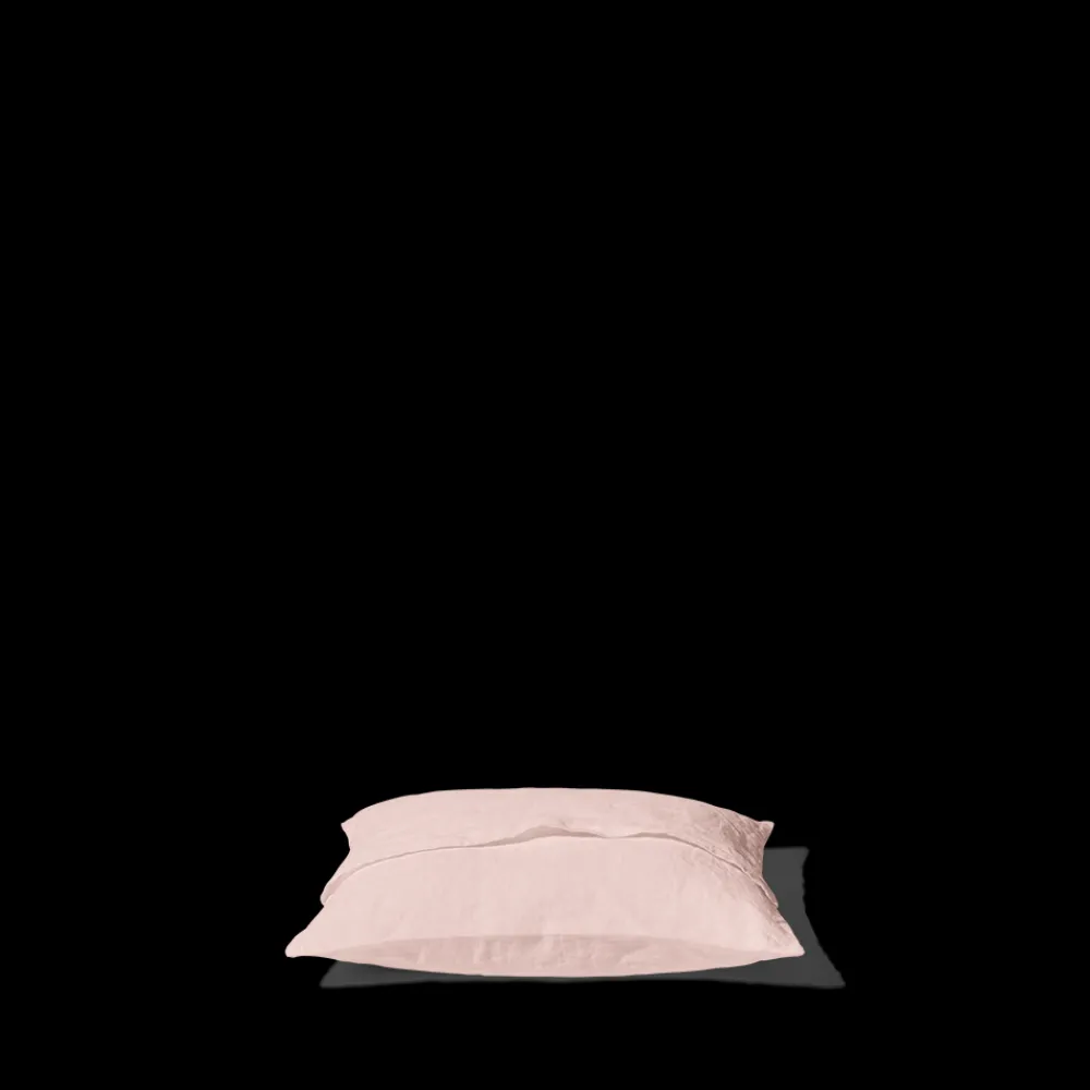 200 LINTEX Taie d'oreiller en lin lavé - Beige Rosé