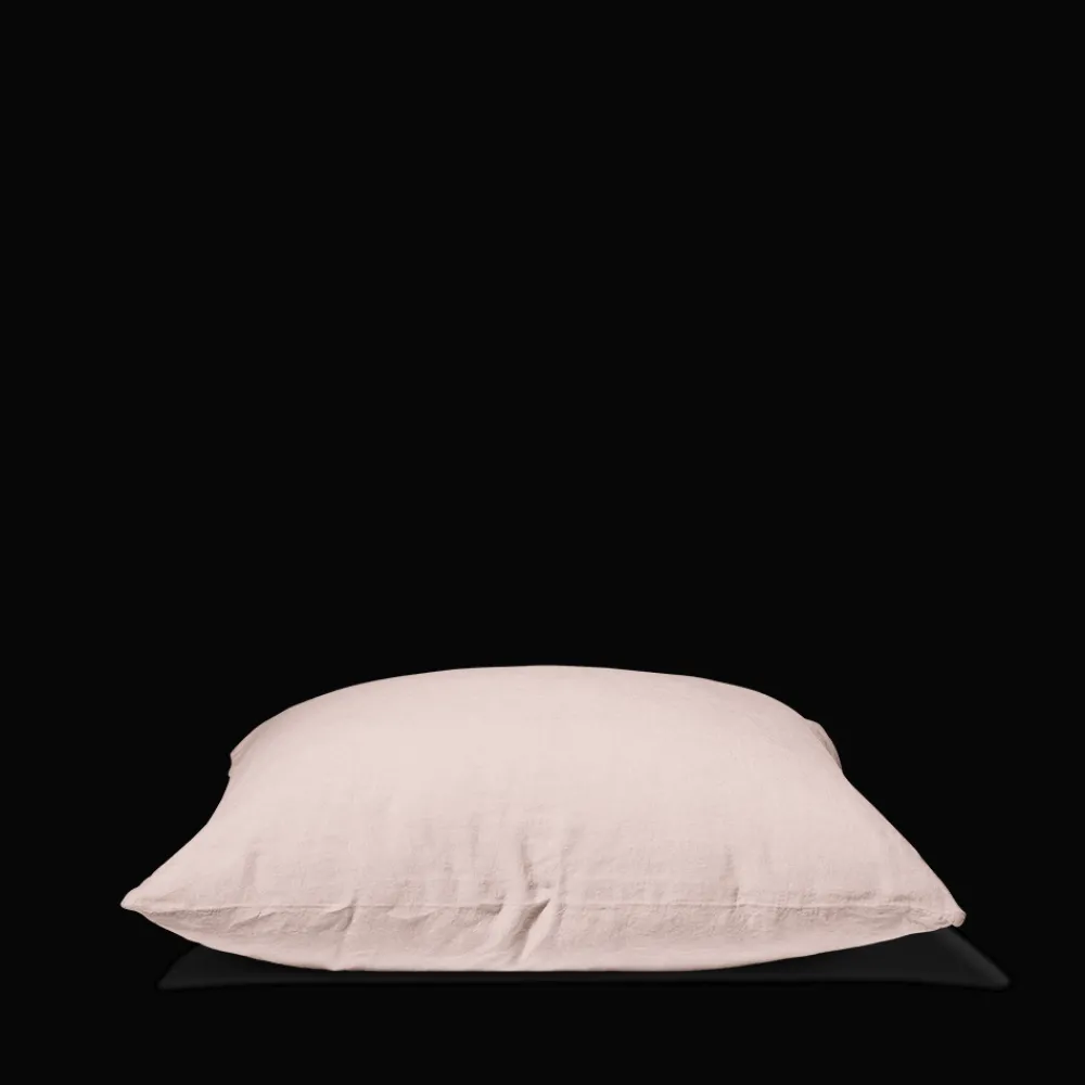 200 LINTEX Taie d'oreiller en lin lavé - Beige Rosé