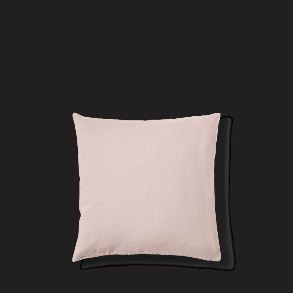 200 LINTEX Taie d'oreiller en lin lavé - Beige Rosé