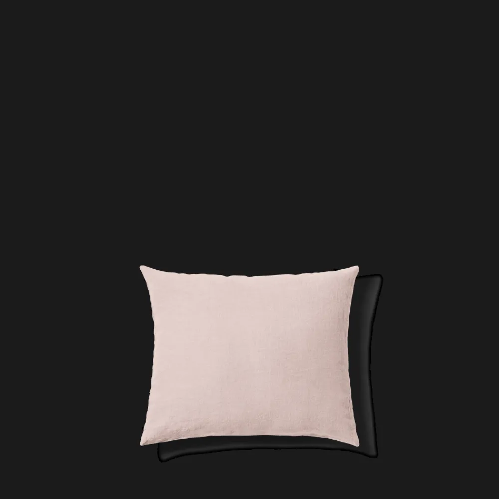 200 LINTEX Taie d'oreiller en lin lavé - Beige Rosé