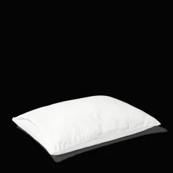200 LINTEX Taie d'oreiller en lin lavé - Blanc Optique