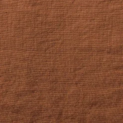 200 LINTEX Taie d'oreiller en lin lavé - Brique de Sienne