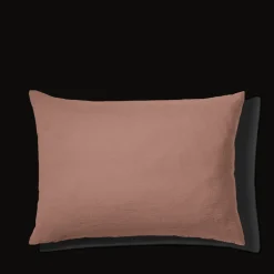 200 LINTEX Taie d'oreiller en lin lavé - Rose Argile