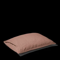 200 LINTEX Taie d'oreiller en lin lavé - Rose Argile