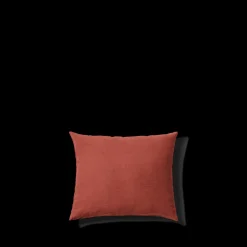 200 LINTEX Taie d'oreiller en lin lavé - Rouge Bourbon