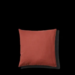 200 LINTEX Taie d'oreiller en lin lavé - Rouge Bourbon