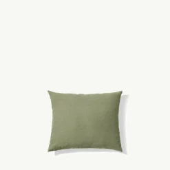 200 LINTEX Taie d'oreiller en lin lavé - Vert Komorebi