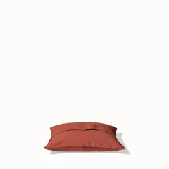 200 LINTEX Taie d'oreiller en lin lavé - Rouge Urushi