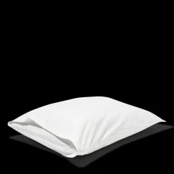 1700 COTEX Taie d'oreiller en percale de coton - Blanc Craie