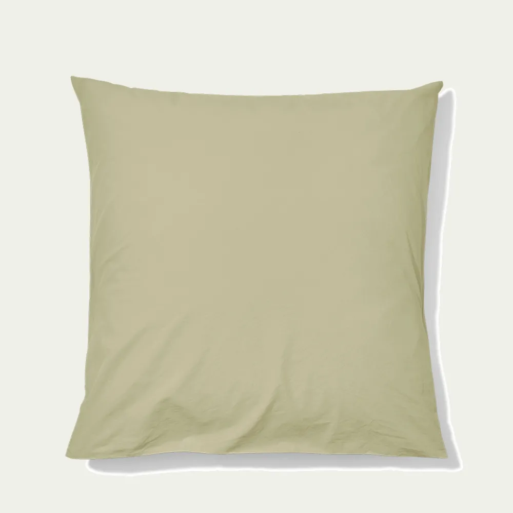 1700 COTEX Taie d'oreiller en percale de coton - Vert Sauge