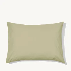 1700 COTEX Taie d'oreiller en percale de coton - Vert Sauge