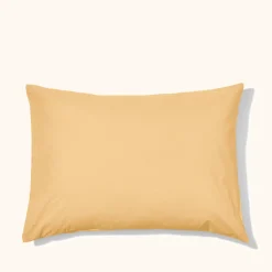 1700 COTEX Taie d'oreiller en percale de coton - Jaune Orge