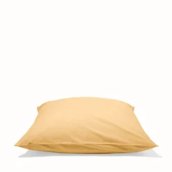 1700 COTEX Taie d'oreiller en percale de coton - Jaune Orge
