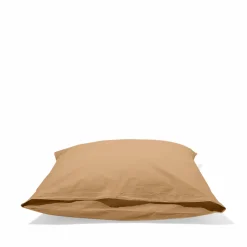 1700 COTEX Taie d'oreiller en percale de coton - Brun Sarrasin