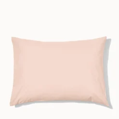 1700 COTEX Taie d'oreiller en percale de coton - Rose des Sables