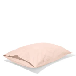 1700 COTEX Taie d'oreiller en percale de coton - Rose des Sables