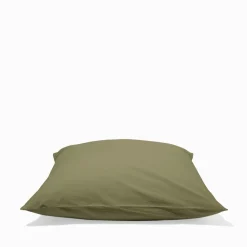 1700 COTEX Taie d'oreiller en percale de coton - Vert Camouflage