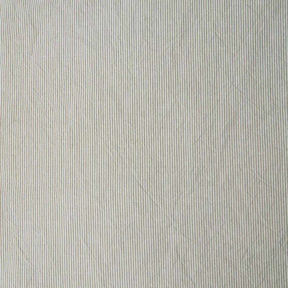 1700 COTEX Taie d'oreiller en percale de coton - Rayures Vert Camouflage