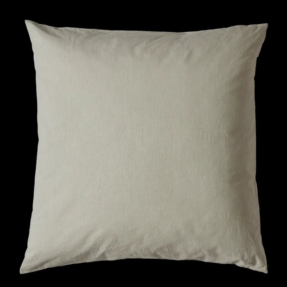 1700 COTEX Taie d'oreiller en percale de coton - Rayures Vert Camouflage