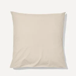 1700 COTEX Taie d'oreiller en percale de coton - Beige Dune