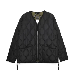 Taion - Veste matelassée Col V - Noir