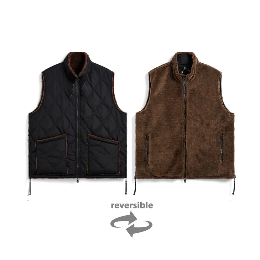 TAION - Veste Military Reversible - Noir/Mocha