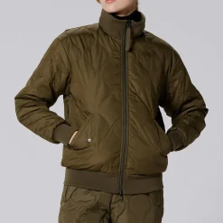 Women Taion - Veste Military Reversible Down - Vert/Blanc