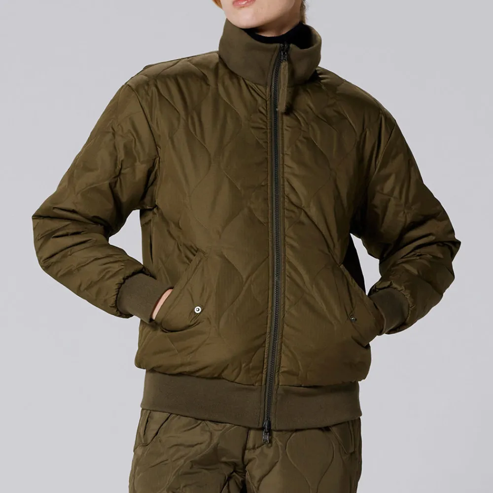 Women Taion - Veste Military Reversible Down - Vert/Blanc