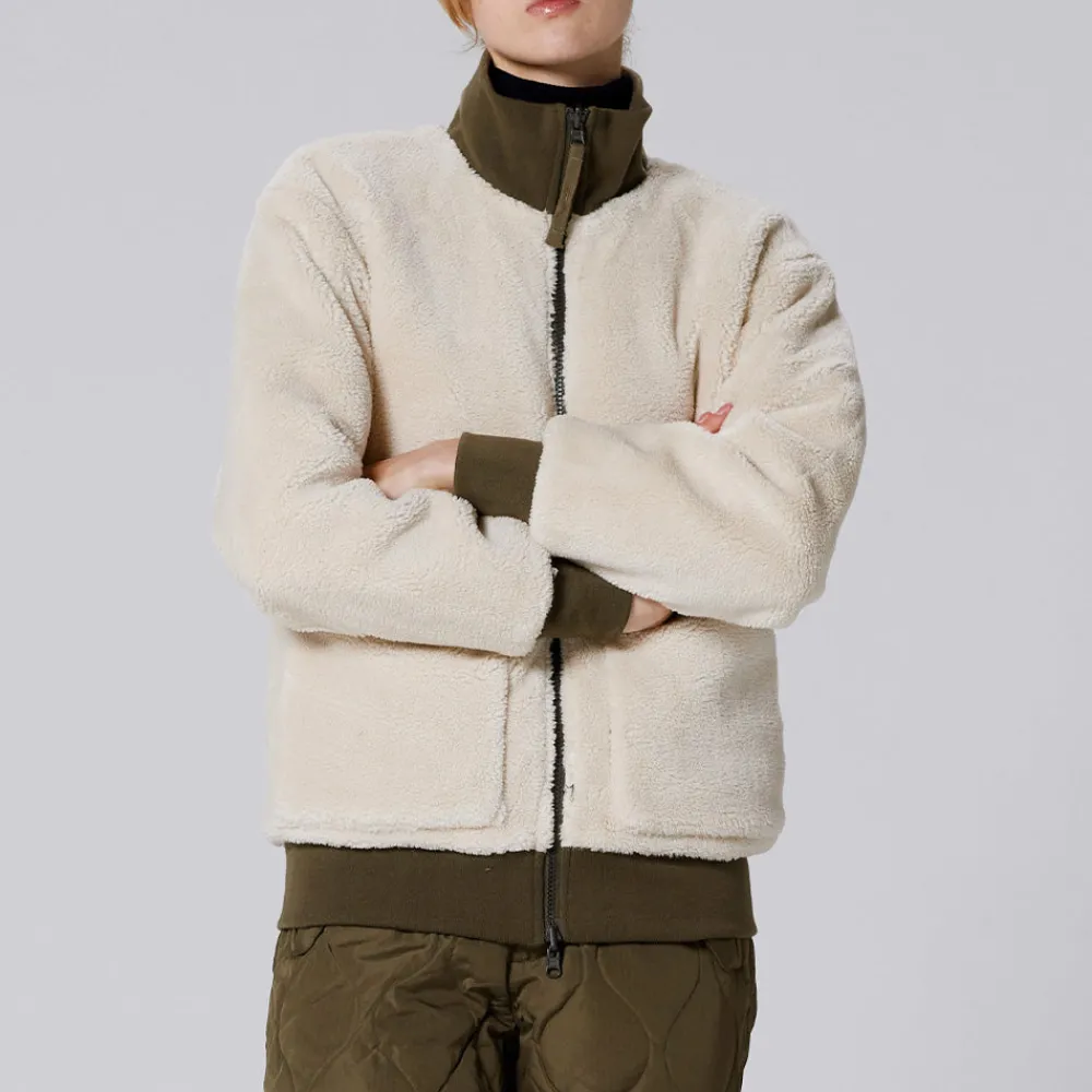 Women Taion - Veste Military Reversible Down - Vert/Blanc