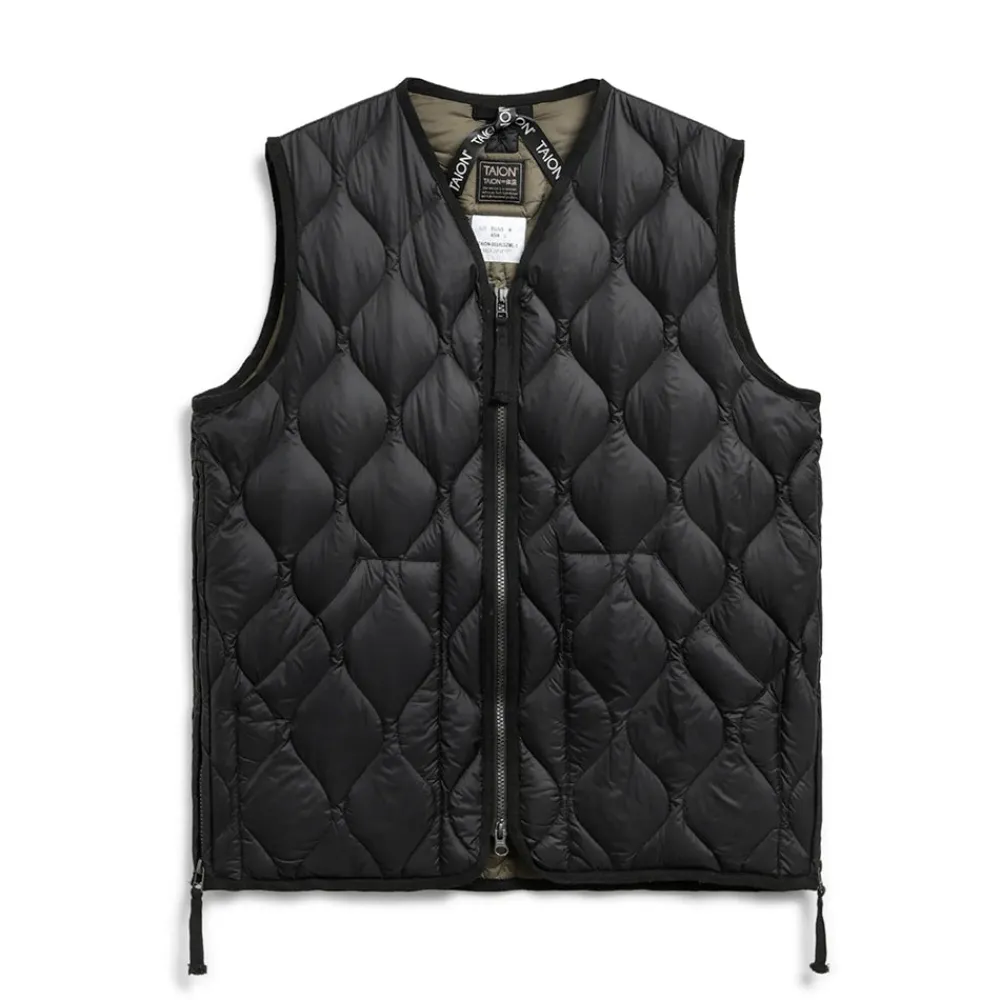 TAION - Veste Military Zip Down - Noir