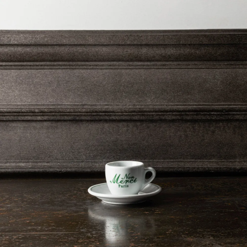 1859 ESSEASCREEN Tasse à café et sa soucoupe "Rive Gauche" - Non Merci